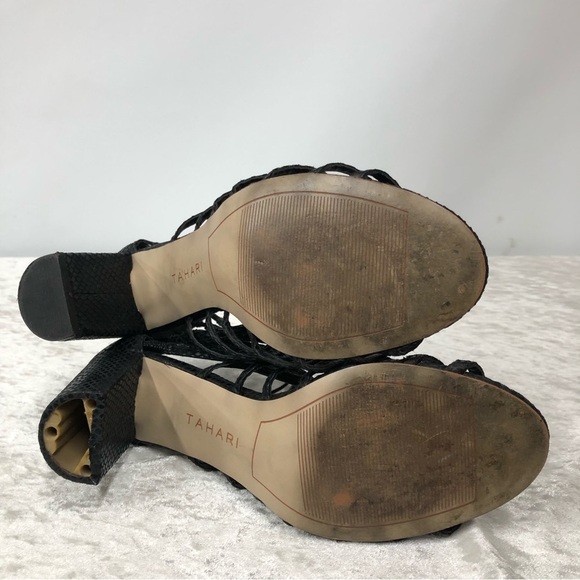 Tahari Arrive2 size 8M black high heels-FLAWED - Picture 5 of 9